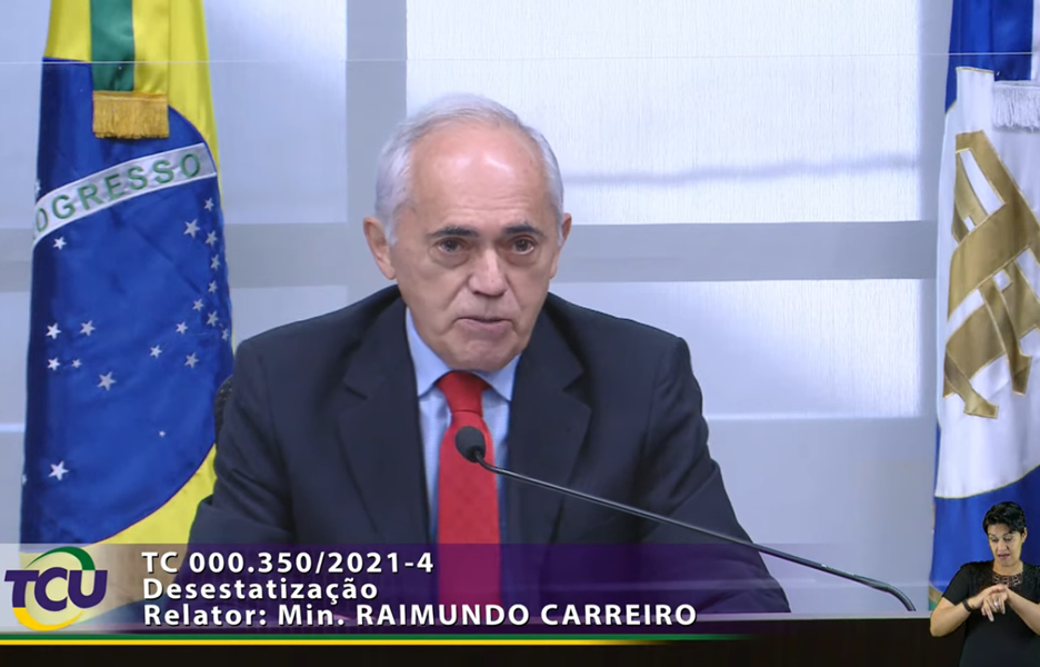 Ministro Raimundo Carreiro - Plenário Extraordinária 18/08/2021 - Crédito: Divulgação